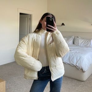 WE WORE WHAT puffer coat vest